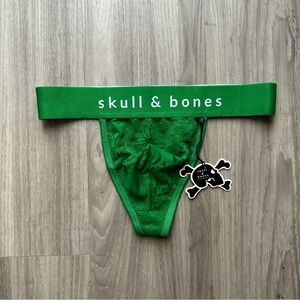Skull & Bones | Dragon Burnout Thong in Green (Small)